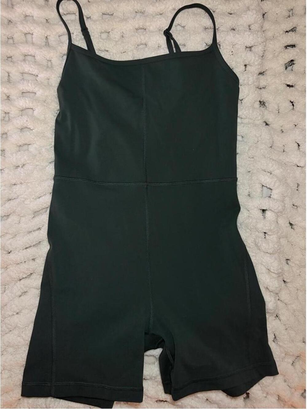 Aritzia Women's Green Playsuit-romper